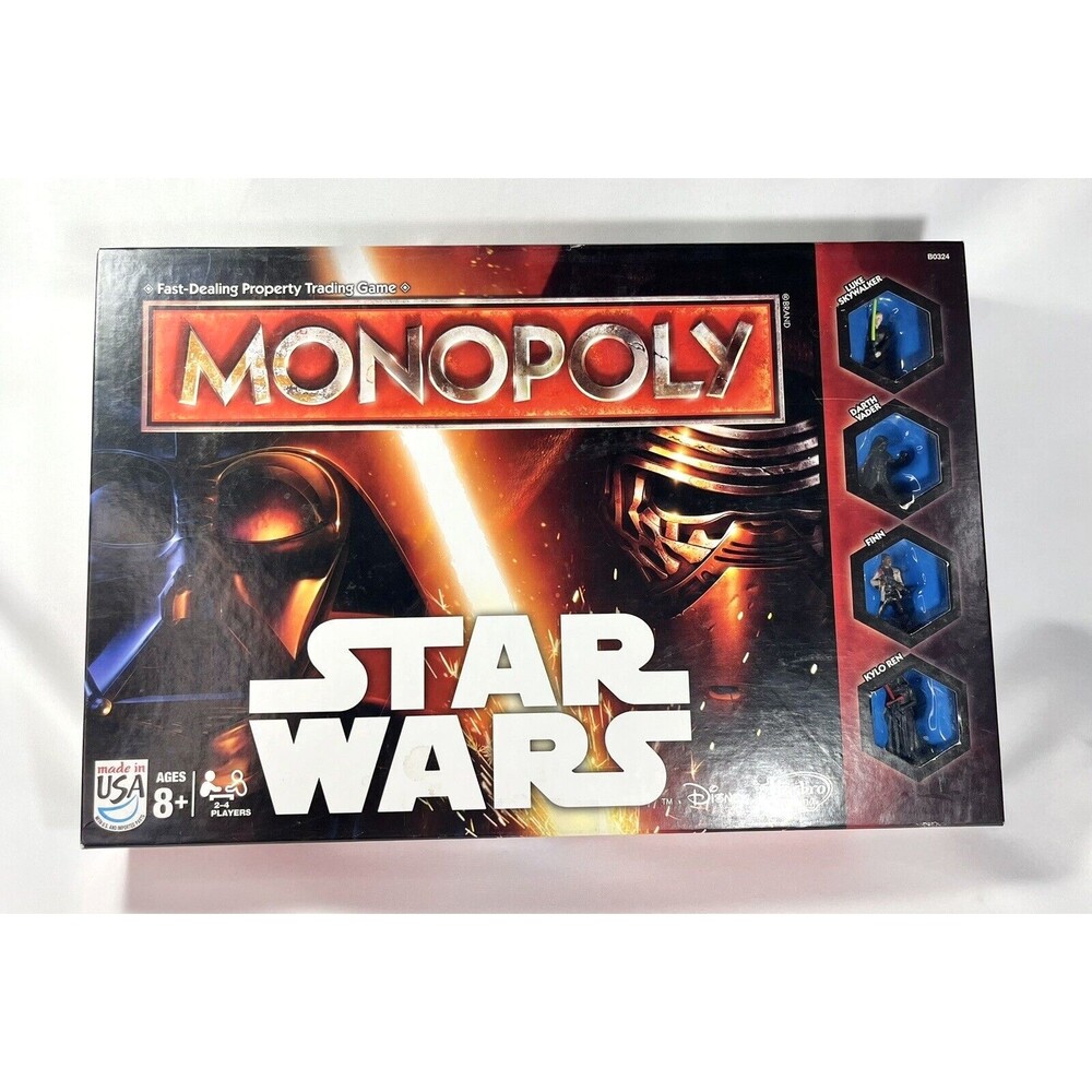 Star Wars Monopoly Board Game Hasbro Parker Brothers B0324 Complete